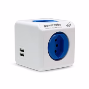 Filtro de linha 4 tomadas 10A bivolt 2 USB PowerCube PWC-R4U ELG