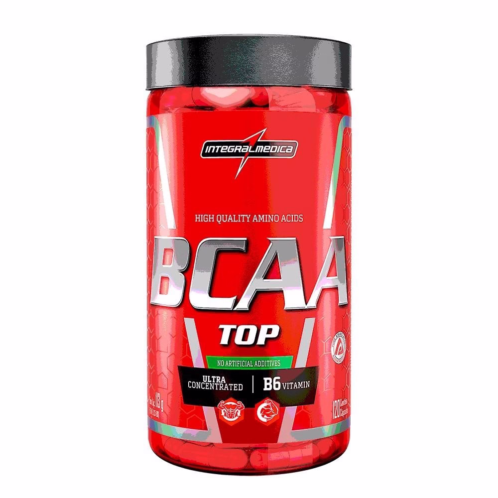 Integralmedica - BCAA Top - Sem sabor - 120 Cápsulas – Suplemento Alimentar para Recuperação e Desempenho