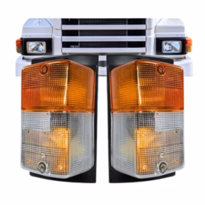 Par Lanterna Pisca Seta Caminhao Compatível com Scania T/R 112 113 142 143 Bicolor