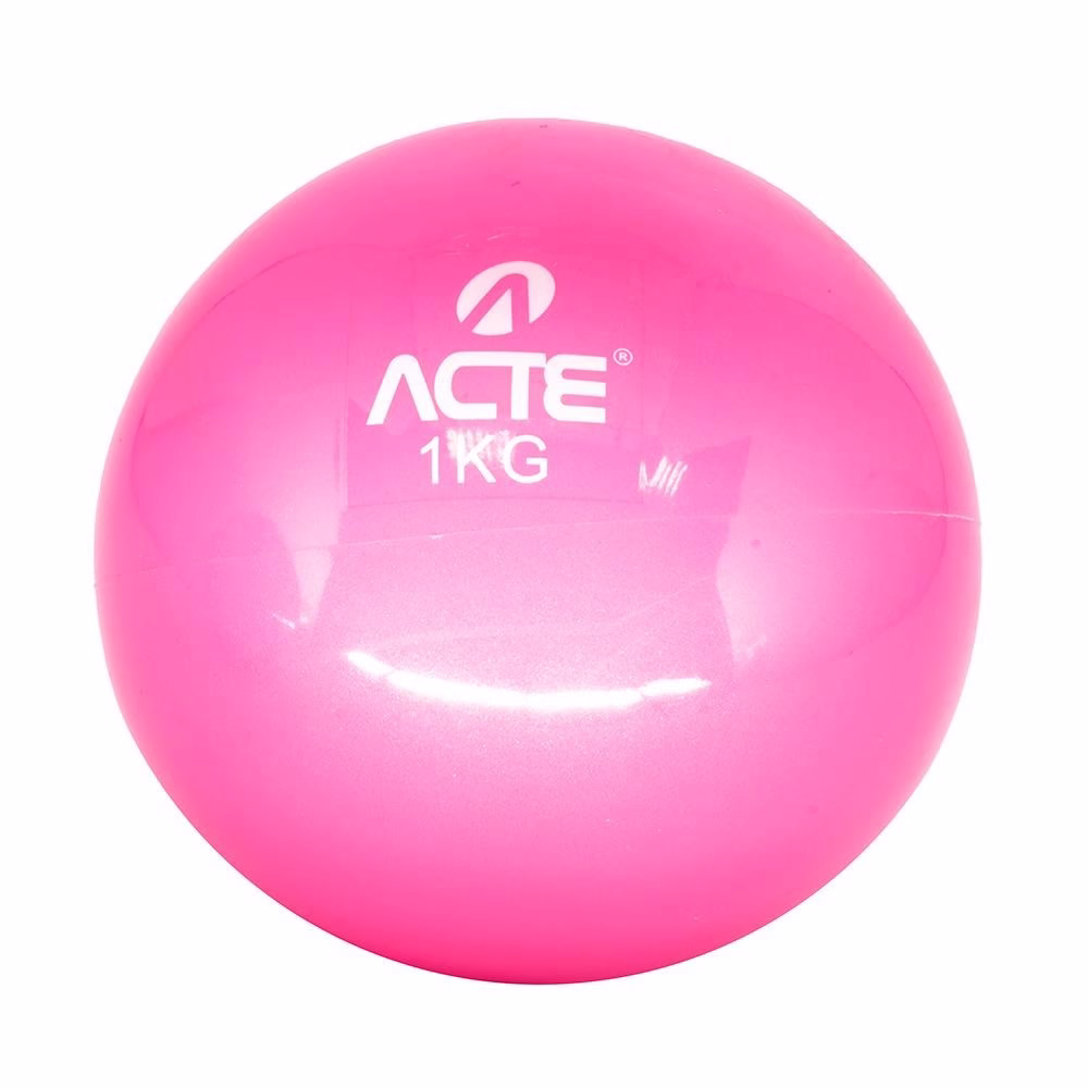 Bolas de Peso 1kg 12cm PVC Areia T55 Rosa Acte - Imagem 2