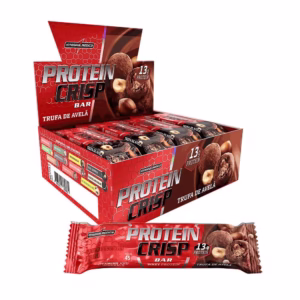 Integralmedica - Whey Protein Crisp Bar Sabor Trufa Avelã – Barra de Proteína – Display com 12 Unidades