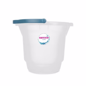 Balde Plástico Transparente com Alça 15L Hydrus Sanremo