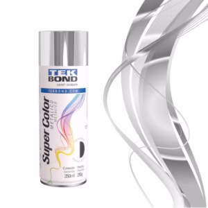 Tinta spray cromado metálico 350 ml 250g - TekBond