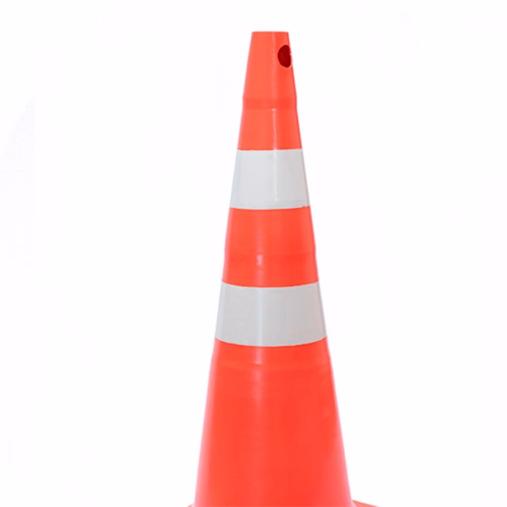 Cone para sinalização 50 cm com 2 faixas - RM-43 Multimarcas - Imagem 2
