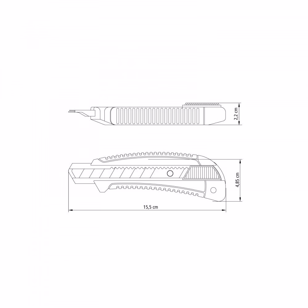 Estilete largo 18 mm emborrachado trava deslizante - Tramontina - Imagem 2