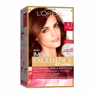 Tintura Creme Imédia Excellence L'oréal Chocolate Puro 6.7 Kit