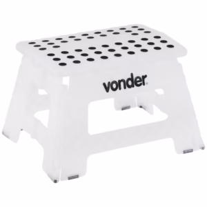 Banqueta dobrável de plástico capacidade 150 kg Vonder