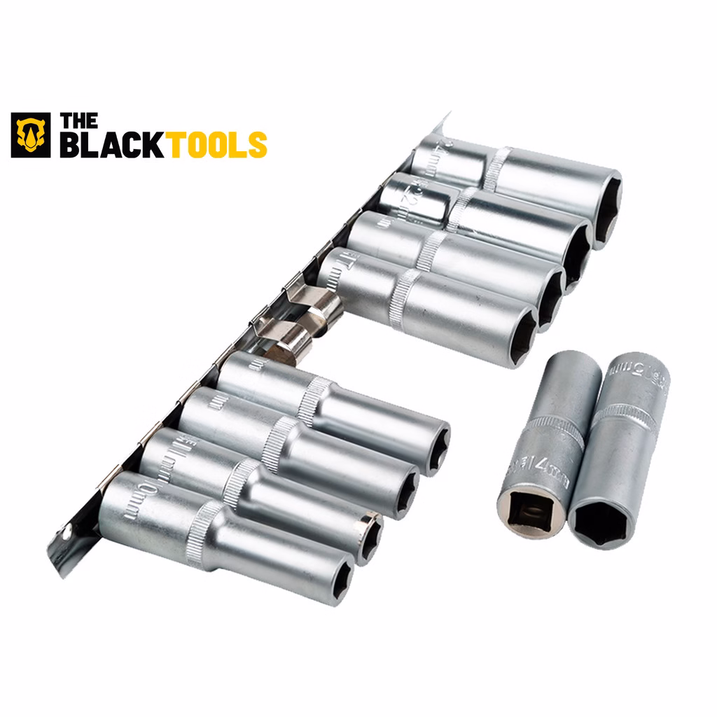 Chave Estruturada Tks100 The Black Tools Cromada 10 Peças - Imagem 2