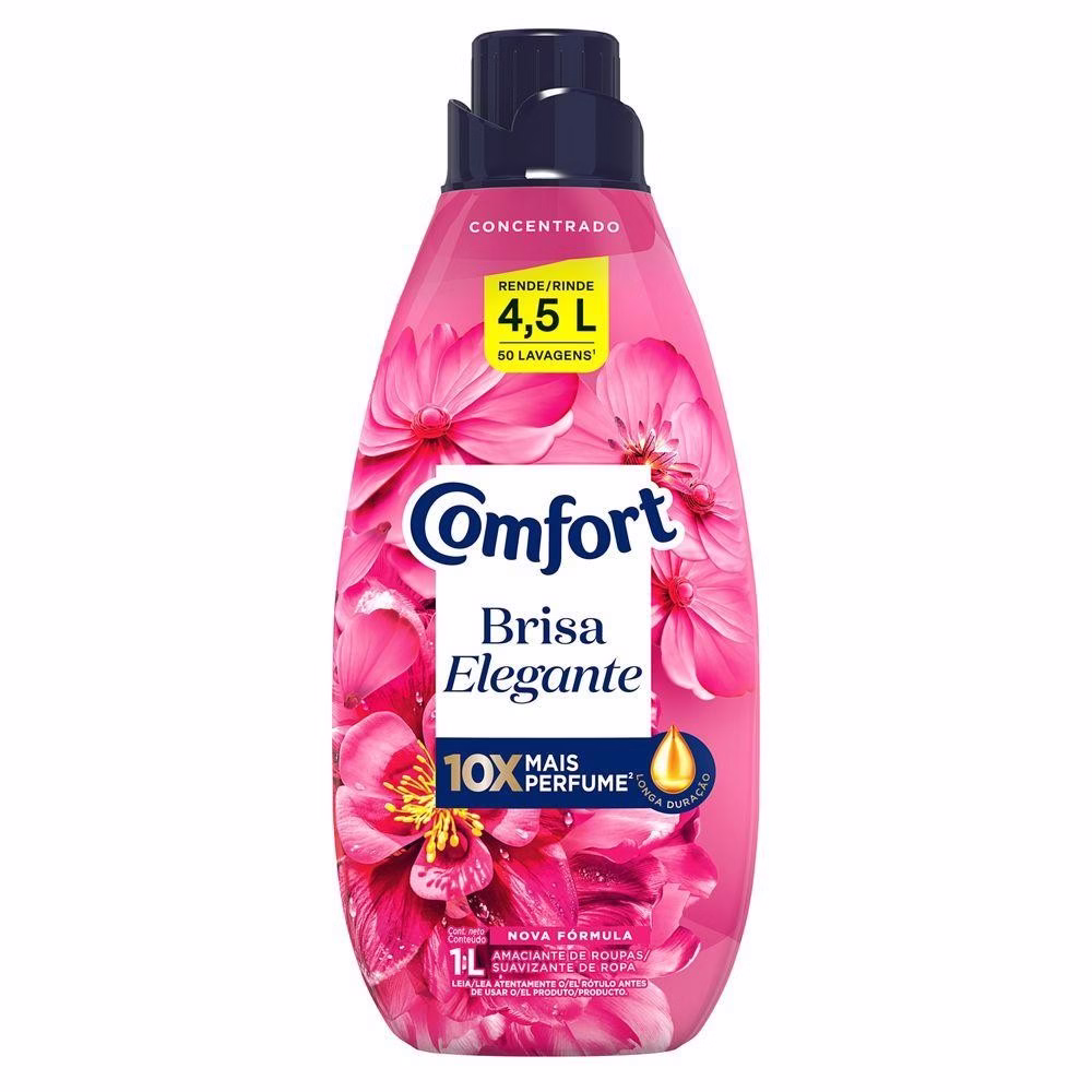 Kit 2 Amaciantes Concentrados Comfort Brisa Elegante 1L - Imagem 2