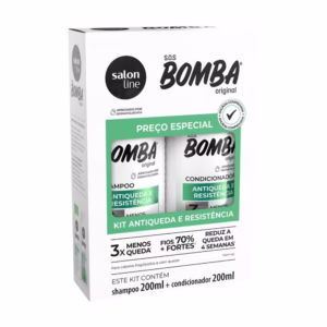 Kit Shampoo E Condicionador S.o.s Bomba Antiqueda Salon Line
