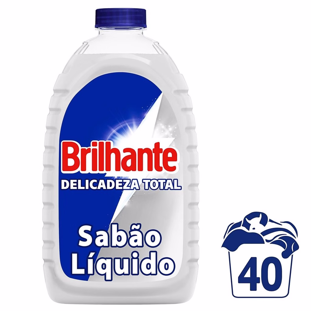Sabão Liquido Brilhante Delicadeza Total 3 Litros