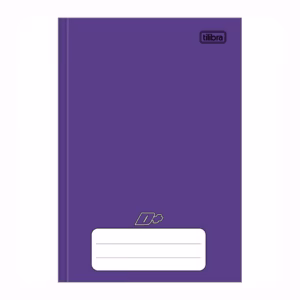 Caderno brochura capa dura 1/4 48 folhas D mais Roxo Tilibra