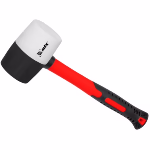 Martelo de borracha pto/bco cabo fibra vidro 450g 111719 MTX