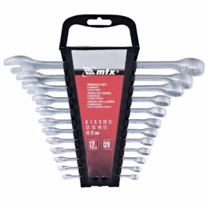 Jogo de chave combinada de 6 a 22 mm aço cromo vanádio com 12 peças - MTX