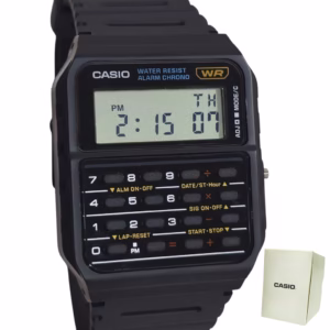 Relógio Casio Digital Calculadora 2 em 1 Preto CA-53W-1Z