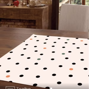 Centro de Mesa Athenas Menu 78X78 cm Döhler