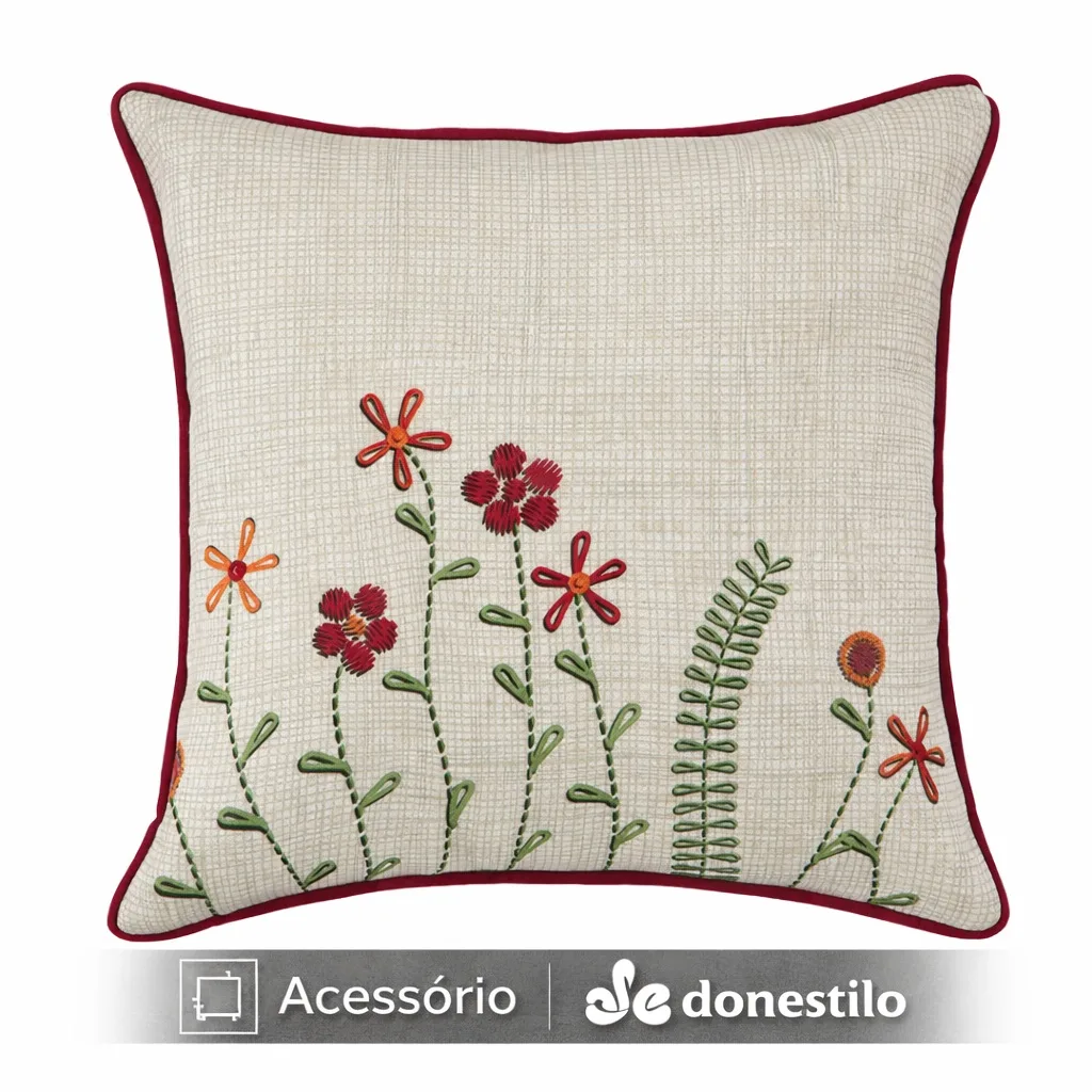 Capa de Almofada Adeline 43x43 cm com Borda Jolitex