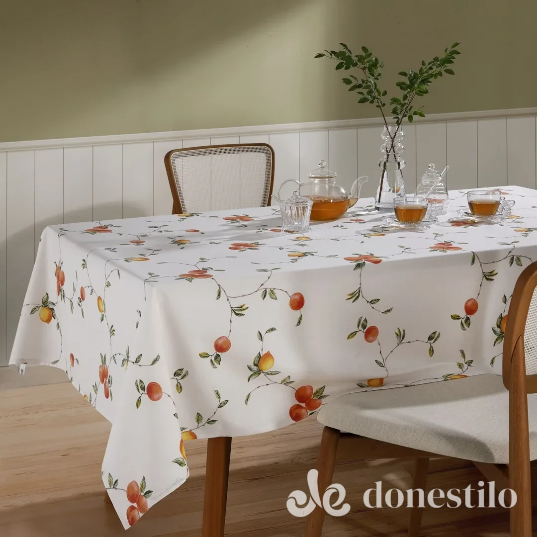 Toalha de Mesa Athenas Pessegos 1,40x2,10 M Dohler