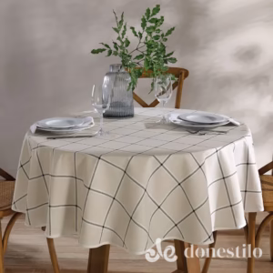 Toalha de Mesa Redonda Athenas Ieda 1,60 m Döhler