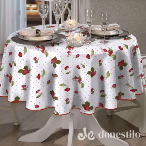 Toalha de Mesa Redonda Athenas Iolanda 1,60 m Döhler
