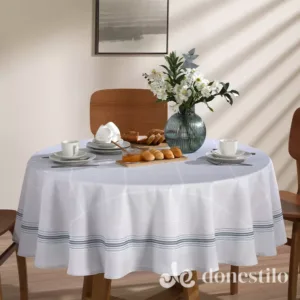 Toalha de Mesa Redonda Döhler Renova Ciel D com 1,80m