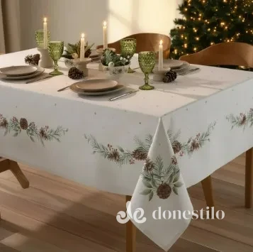 Toalha de Mesa Döhler Clean Matisse Estampado Digital 160mx270m Natal 131 em São Bento do Trairí RN