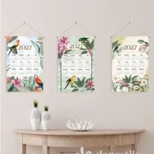 Pano de Copa Havana Estampado Digital 43x62cm Calendário 2027 C Döhler
