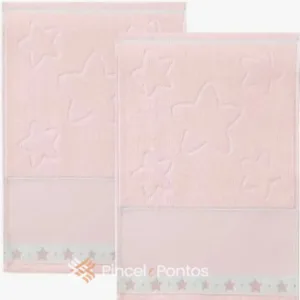 Toalha Lavabo 30X45 Döhler Baby Star Pintar e Bordar à Máquina