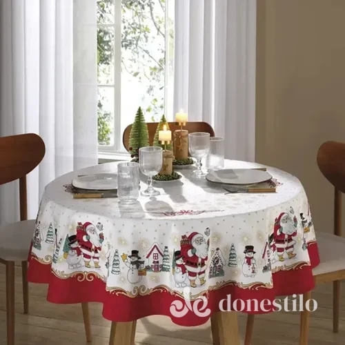 Toalha de Mesa Athenas Estampado 1,60cm Natal 119 em Cuité PB