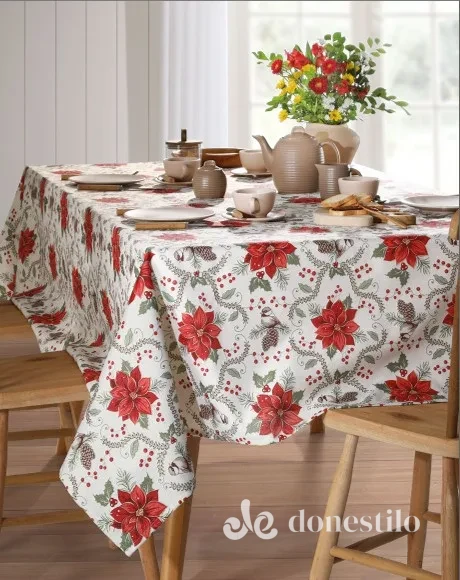 Toalha de Mesa Celebra Estampado 1,60m x 2,40m Natal 128 em Florínia SP