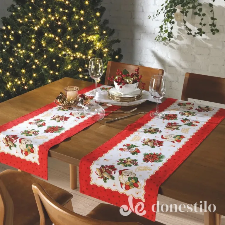 Trilho de Mesa Athenas Estampado Döhler 35x100m Natal 119 em Missão Velha CE