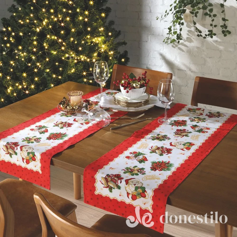 Trilho de Mesa Athenas Estampado Döhler 35x100m Natal 119 Trilho de Mesa Athenas Estampado Döhler 35x100m Natal 119