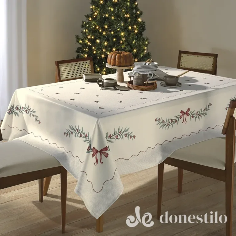 Toalha de Mesa Clean Matisse Döhler 160x270m Natal 123 em Missão Velha CE