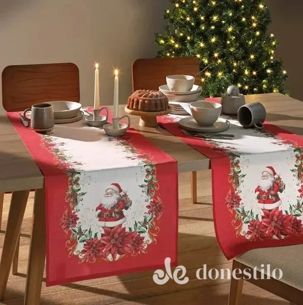 Trilho de Mesa Clean Renova Estampado Digital Döhler 45×1,60m Natal 122 em São Bento do Trairí RN