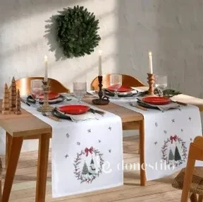 Trilho de Mesa Döhler Clean Renova Estampado Digital 45×1,60m Natal 126