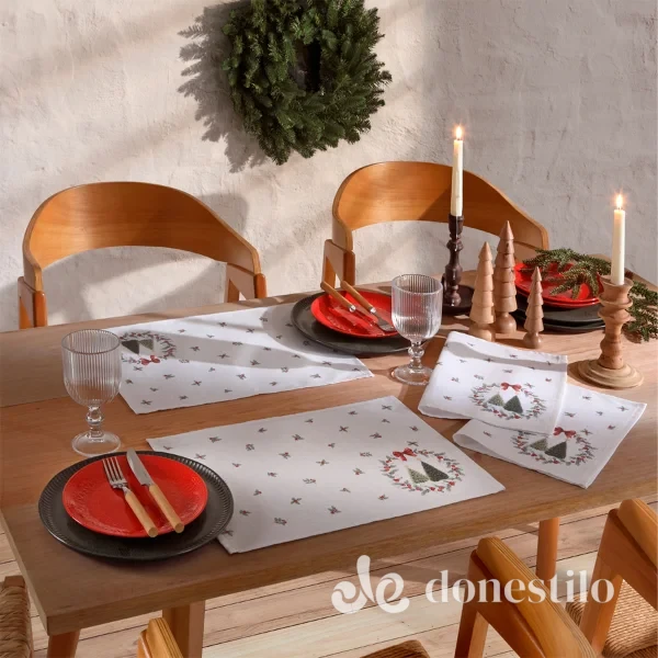 Jogo Americano Döhler Clean Renova Estampado Digital c/ 4 Peças 45x31cm Natal 126 em São Bento do Trairí RN