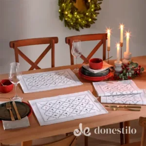 Jogo Americano Döhler Clean Renova Estampado Digital c/ 4 Peças 45x31cm Natal 127