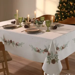 Toalha de Mesa Döhler Clean Matisse Estampado Digital 160mx160m Natal 131