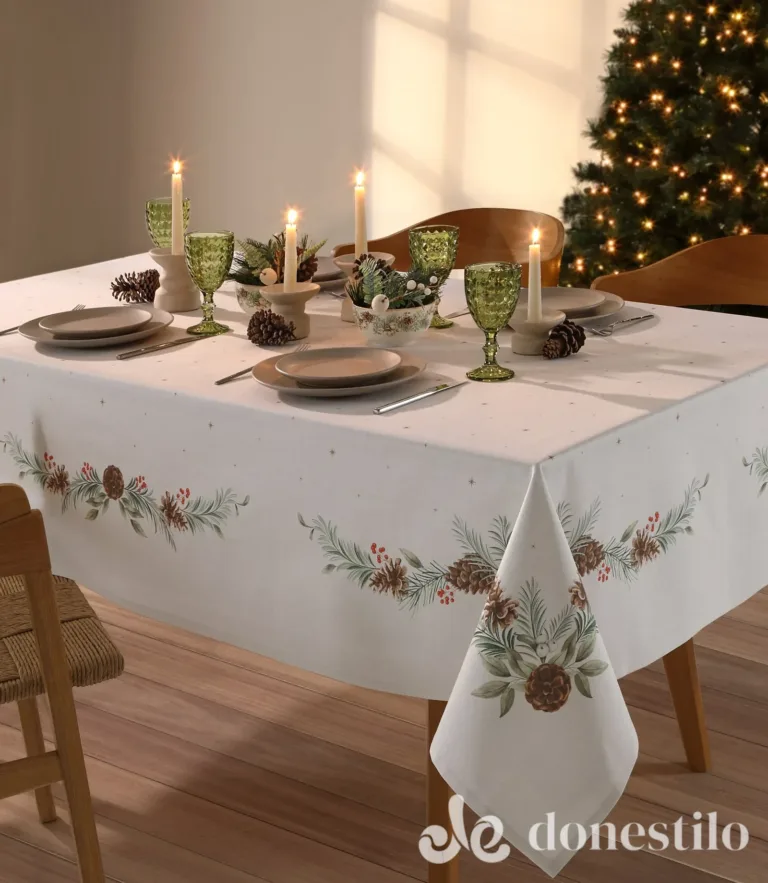 Toalha de Mesa Döhler Clean Matisse Estampado Digital 160mx160m Natal 131 em Missão Velha CE